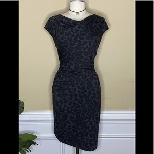 Etcetera Animal Print Ruched Dress, 8